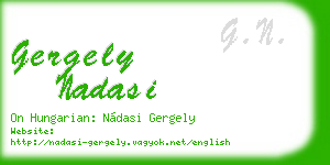 gergely nadasi business card